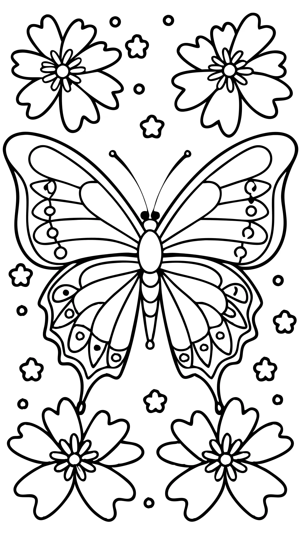 Páginas para colorear de mariposa PDF